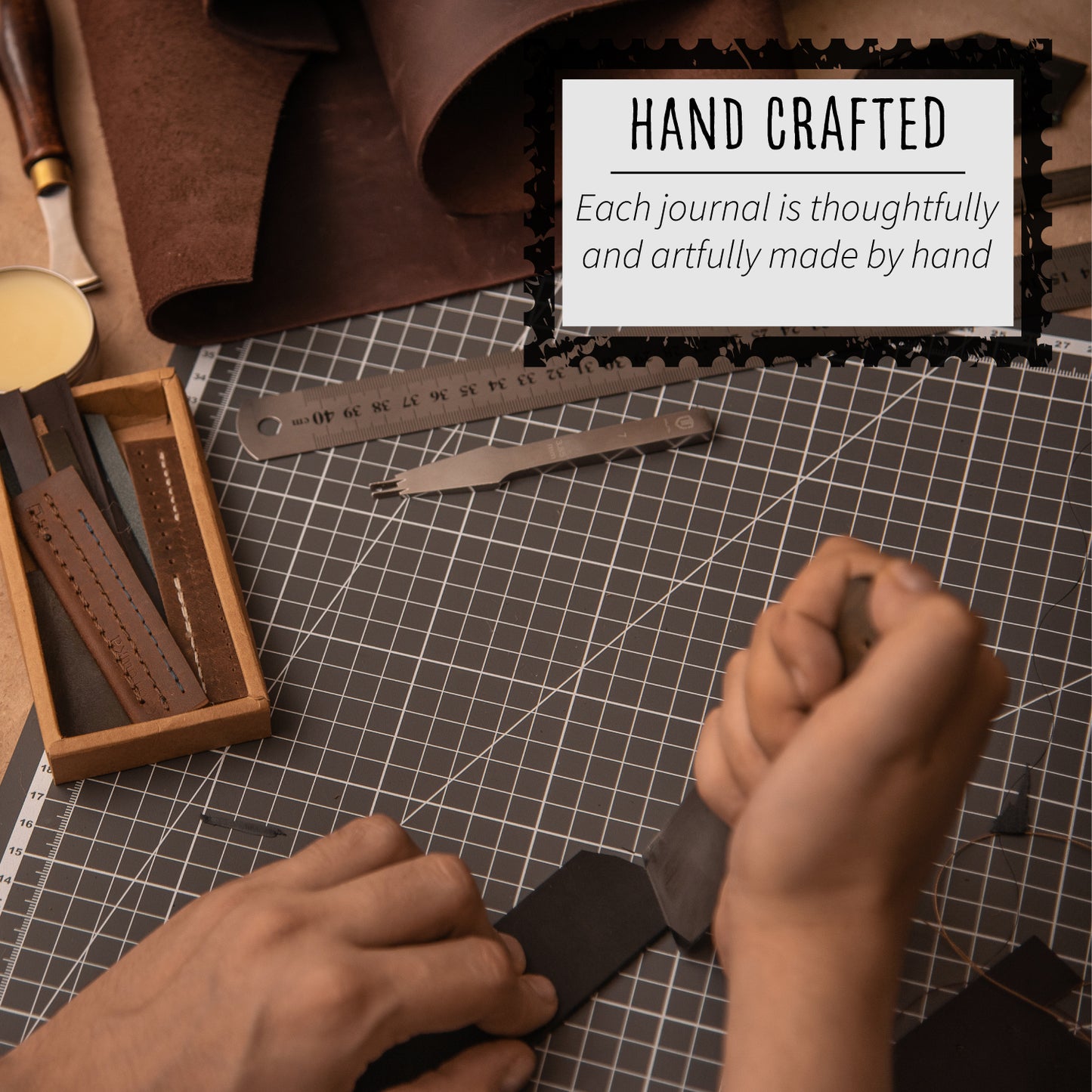 Leather Journal with Blank Pages - Daily Planner & Organizer, Compass Design Leather Bound Writing Journal for Women & Men (5x7 in)