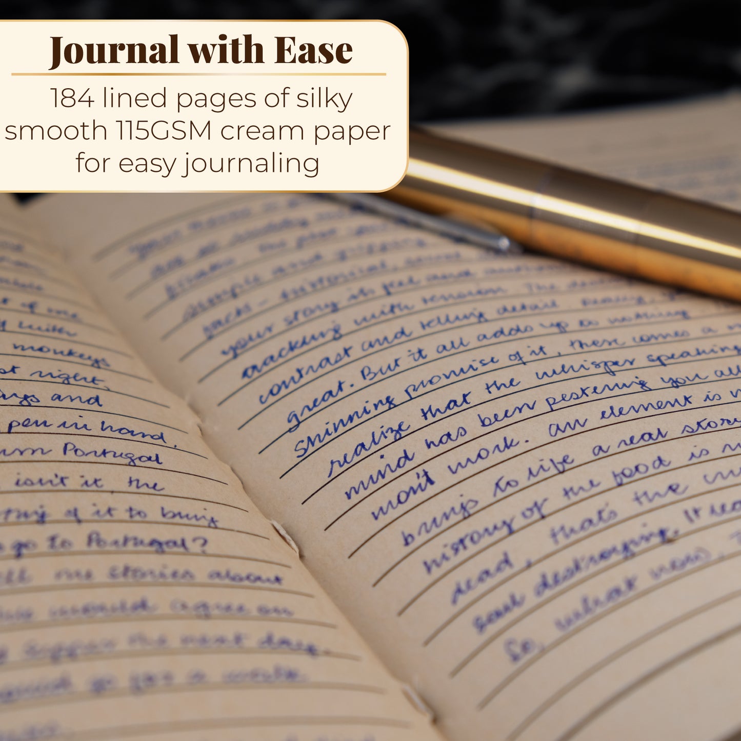 Leather Journal with Lined Pages - Sun and Moon Leather Bound Writing Journal for Women and Men (5x7 in)