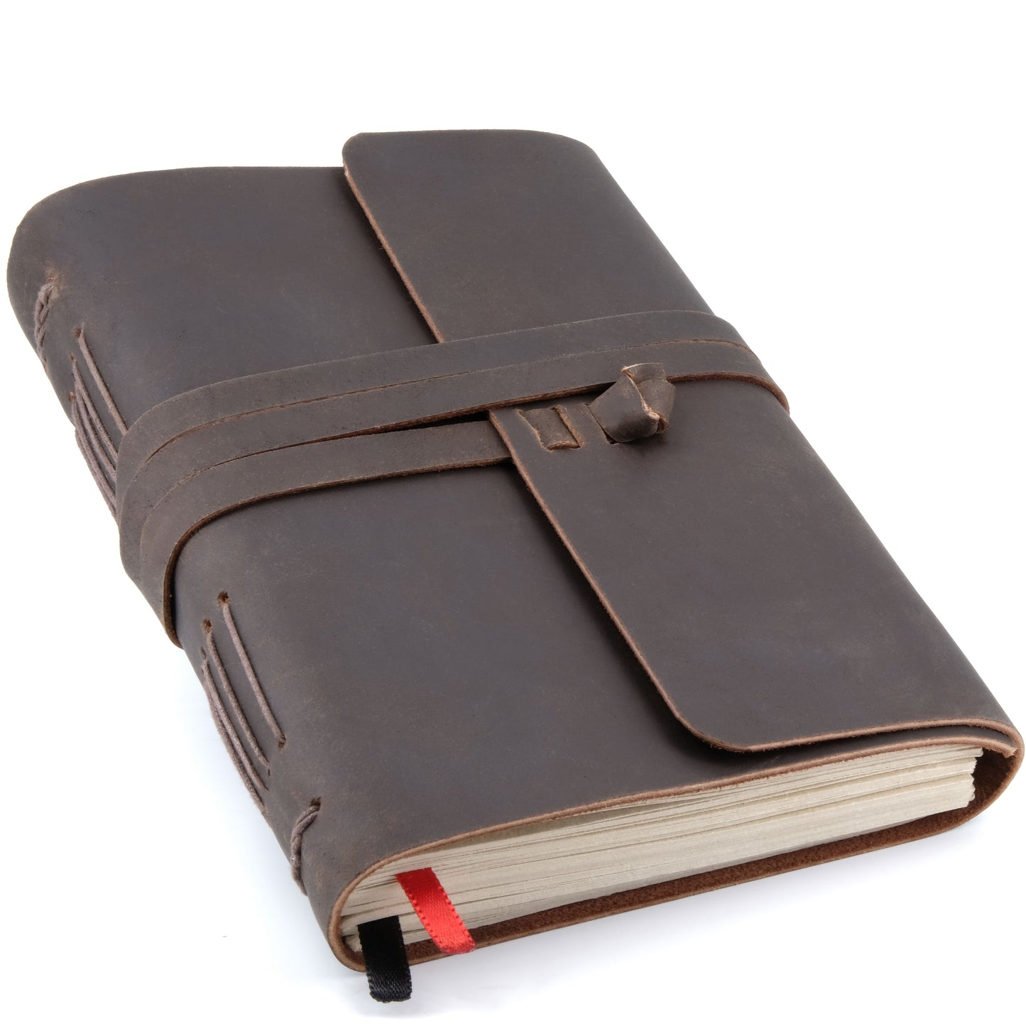 Leather Journal with Lined Pages - Leather Bound Writing Journal for Men & Women (5x7 in)