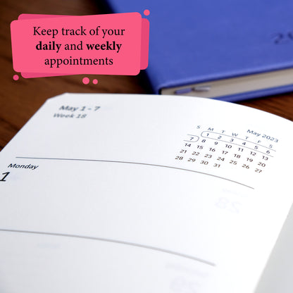 2023 Planner - Yearly, Weekly, Monthly, Daily Planner 2023-2024 with Calendar 2023-2024 Planner Organizer (Periwinkle)